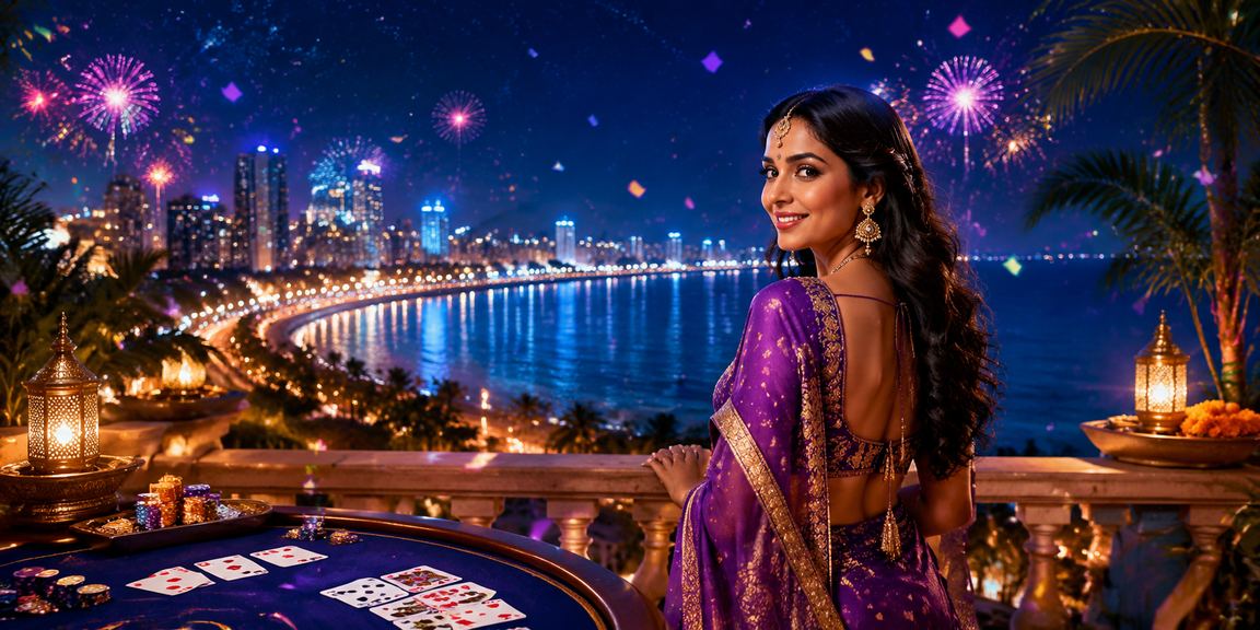 VIP player celebrating casino win at Mumbai Marine Drive